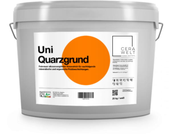 CERAWELT Uni-Quarz Grund Weiß 15L